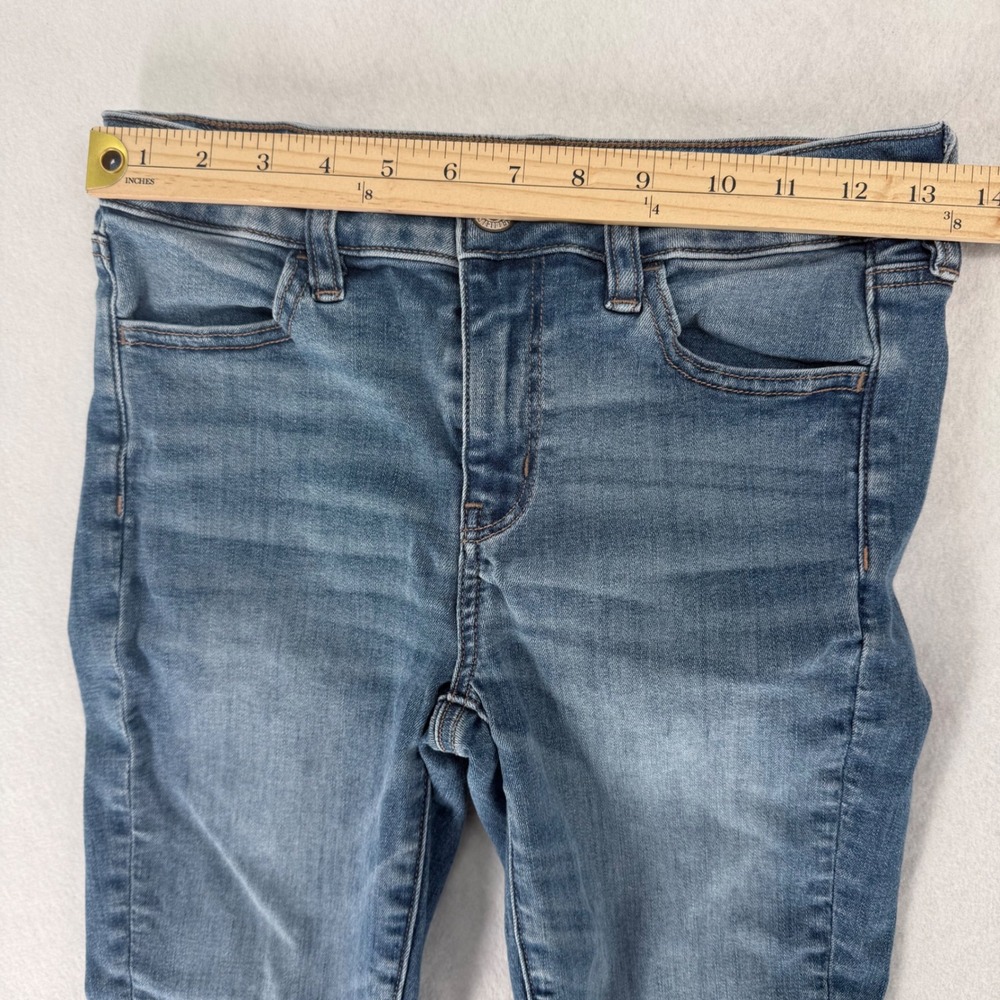 American Eagle Outfitters Womens Skinny Jeans Next Level Stretch Denim Size 4 - Picture 6 of 12